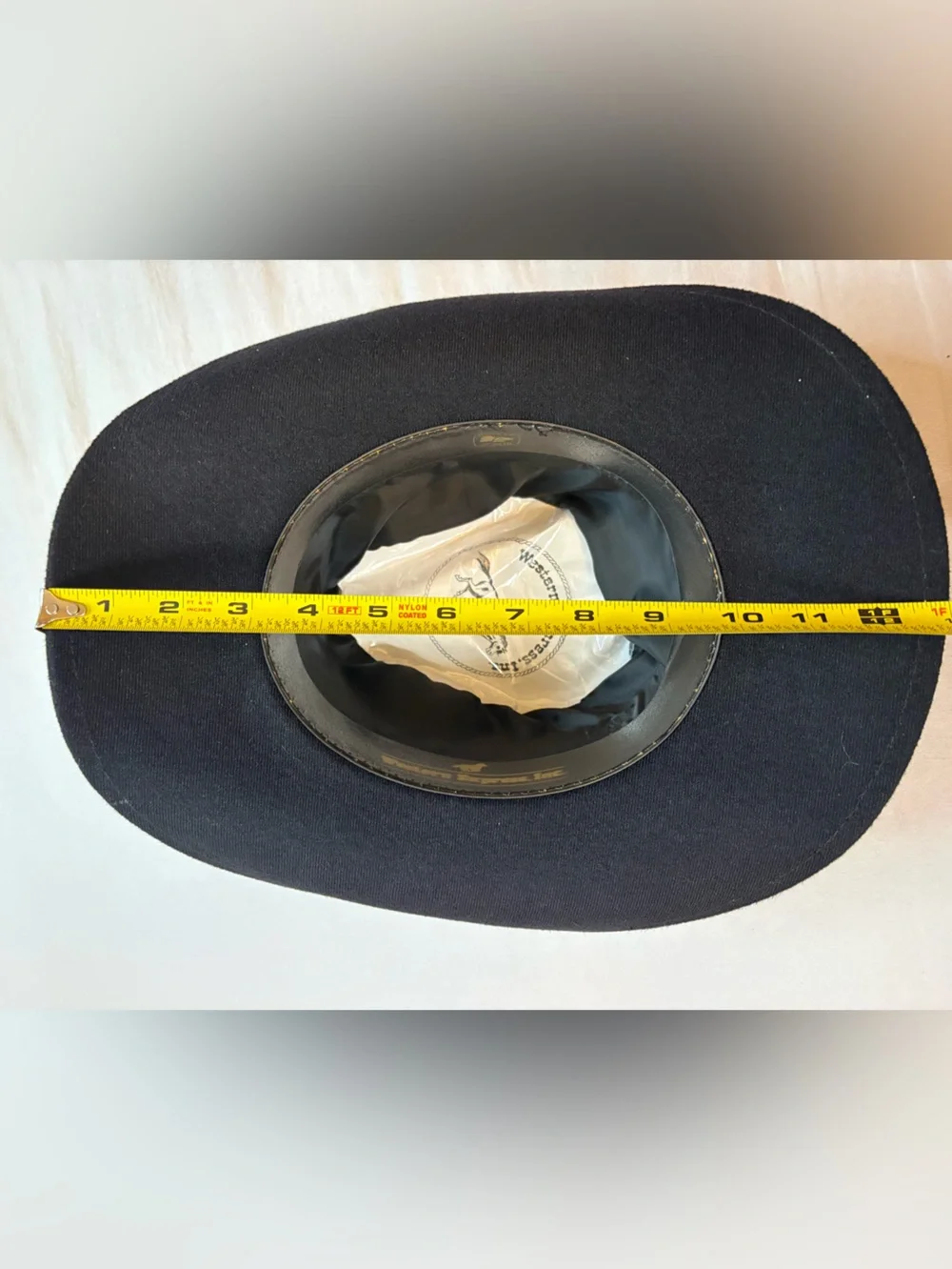 Western Express Black Felt Cowboy Hat Gold Band Youth Small Made in Mexico